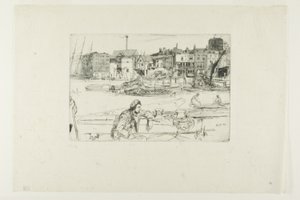 Přístaviště Black Lion Wharf od James McNeill Whistler