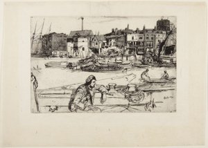 Přístaviště Černého lva od James McNeill Whistler