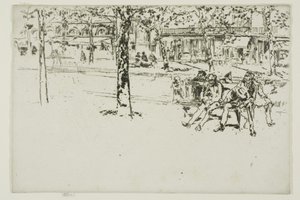 Boulevard Poissonniere, Paříž od James McNeill Whistler
