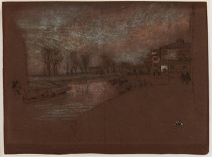 Campo Sta. Marta — Zimní večer od James Abbott McNeill Whistler