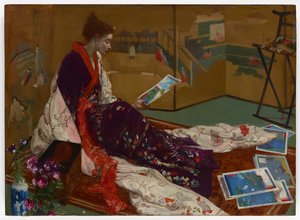 Caprice in Purple and Gold: The Golden Screen od James Abbott McNeill Whistler