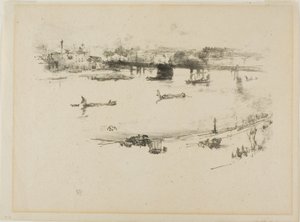 Železniční most Charing Cross od James Abbott McNeill Whistler