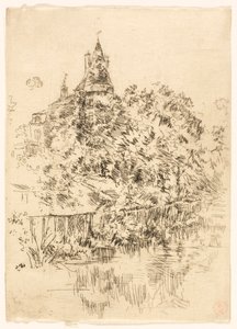 Chateau de Verneuil, Touraine od James McNeill Whistler