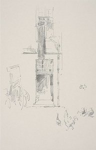 Kohouti a slepice, Hôtel Colbert od James Abbott McNeill Whistler