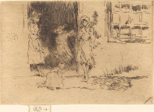 Dveře chaty od James Abbott McNeill Whistler