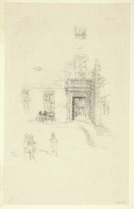 Nádvoří, nemocnice Chelsea od James Abbott McNeill Whistler