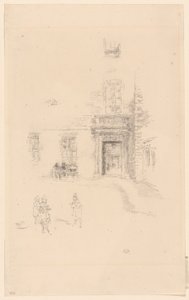 Nádvoří, nemocnice Chelsea od James Abbott McNeill Whistler