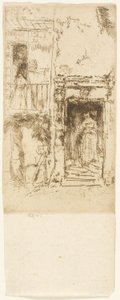 Dveře, stáje - Loches od James Abbott McNeill Whistler