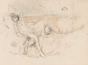 Zahalená postava, ležící od James Abbott McNeill Whistler