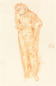 Zahalená postava, stojící od James Abbott McNeill Whistler