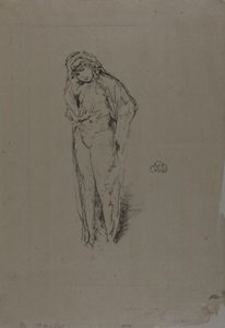 Zahalená postava, stojící od James Abbott McNeill Whistler