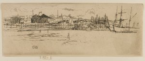 Suché doky, Southampton od James Abbott McNeill Whistler