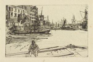 Eagle Wharf (Tyzac Whiteley and Co.) od James Abbott McNeill Whistler