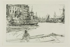 Eagle Wharf od James Abbott McNeill Whistler