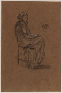 Ženská postava, sedící od James Abbott McNeill Whistler