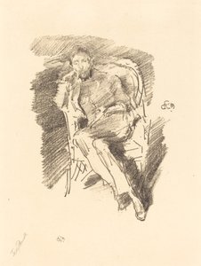 Firelight: Joseph Pennell, č. 2 od James Abbott McNeill Whistler