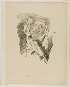 Firelight: Joseph Pennell, č. 2 od James Abbott McNeill Whistler