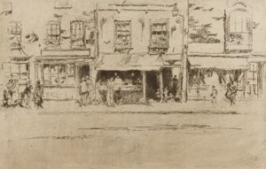 Rybí obchod, Chelsea od James Abbott McNeill Whistler