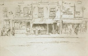 Rybí obchod, Chelsea od James McNeill Whistler