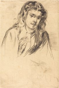 Ohnutá hlava Fumette od James Abbott McNeill Whistler