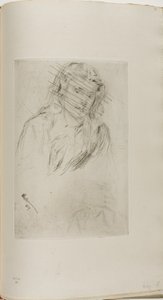 Fumettova ohnutá hlava od James McNeill Whistler