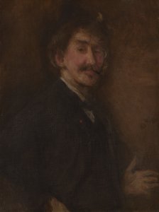 Zlatá a hnědá: autoportrét od James McNeill Whistler