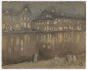 Canal Grande, Amsterdam; Nokturno od James Abbott McNeill Whistler