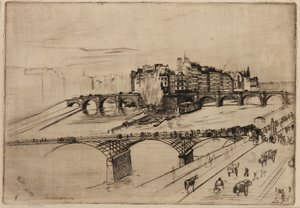 Isle of the City, Paříž od James Abbott McNeill Whistler