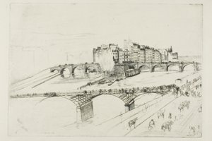 Isle of the City, Paříž od James Abbott McNeill Whistler