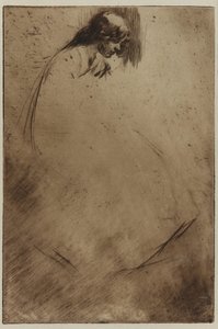 Joova ohnutá hlava od James Abbott McNeill Whistler