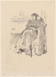 Červené šaty od James McNeill Whistler