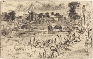 Krajina s koněm od James Abbott McNeill Whistler