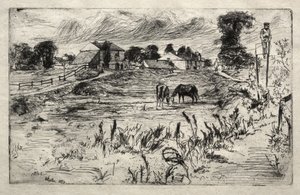 Krajina s koněm od James McNeill Whistler