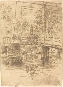 Malý padací most, Amsterdam od James Abbott McNeill Whistler