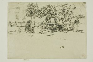 Malá terasa, Lucemburské zahrady od James Abbott McNeill Whistler