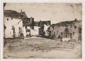 Liverdun. Jeden z dvanácti leptů z přírody od James Abbott McNeill Whistler