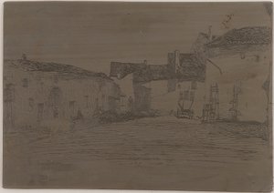 Liverdun. Jeden z <em>Dvanácti leptů z přírody</em> od James Abbott McNeill Whistler