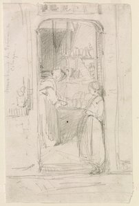 Obchodník s dýněmi v Kolíně nad Rýnem od James Abbott McNeill Whistler