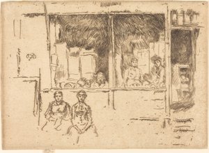 Melon-Shop, Hounsditch od James Abbott McNeill Whistler