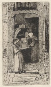 Hořčice, jeden z dvanácti leptů z přírody od James Abbott McNeill Whistler