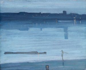 Nocturne: Modrá a stříbrná – Chelsea od James McNeill Whistler
