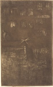 Nokturno: Taneční dům od James Abbott McNeill Whistler