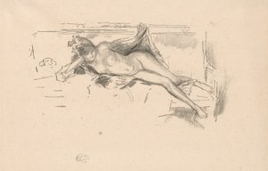 Nahá modelka, ležící od James Abbott McNeill Whistler
