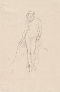 Nahá modelka, stojící od James Abbott McNeill Whistler