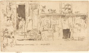 Prodejna starého oblečení č.II od James Abbott McNeill Whistler