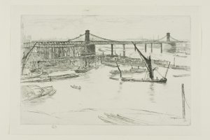 Starý Hungerford Bridge od James Abbott McNeill Whistler