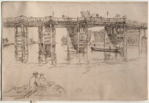 Starý most Putney Bridge od James McNeill Whistler