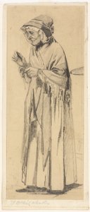 Stará žena v šálu a čepici od James Abbott McNeill Whistler