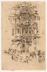 Paláce, Brusel od James Abbott McNeill Whistler