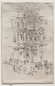 Paláce, Brusel od James McNeill Whistler